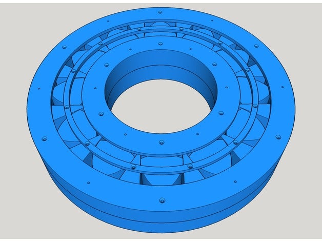 roller bearing using reuleaux bearings math triangle 3D print model - Mito3D