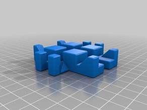 my customized impossible cube customiser puzzles 3d print model - Mito3D