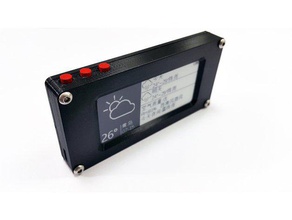 esp8266-epaper desktop weather station electronics epaper esp8266 3d print model - Mito3D