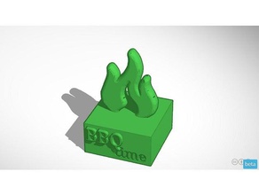 bbq time fire starter outdoor & garden 3d print model - Mito3D