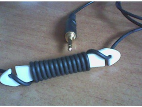 enrouleur fil accesorios el cable casque fils los auriculares organización organizador 3d print model - Mito3D