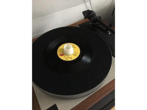 singles-puck Musik puck vinyl vinyl-Schallplatte 3d print model - Mito3D