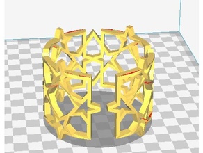 kareler bileklik yıldız bilezik 3d print model - Mito3D