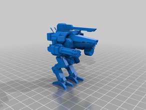 15mm escala cyclops mech brinquedos & games mecha miniwargaming wargame wargames wargaming 3d print model - Mito3D
