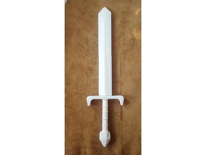 link da espada de madeira pinos & passador traje cosplay o zelda 3d print model - Mito3D