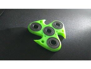 sharpy triskel fidget spinner mechanical toys 608 bearings antistress toy ball bearing hand stress relief 3d print model - Mito3D