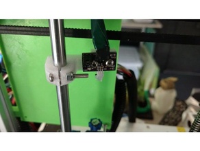 hypercube hall effect circuit bracket 3d printer parts 8mm avintiquin endstop linear rod magnetic sensor tech2c z-axis 3d print model - Mito3D