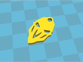 reaper-Maske als Schlüsselanhänger keychain overwatch reaper 3d print model - Mito3D