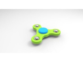 05 inch ball bearing tri-spinner 4 toys & games 3d print model - Mito3D