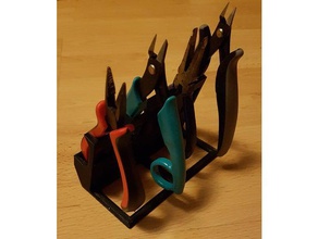 plier holder tool holders & boxes pliers stand 3d print model - Mito3D
