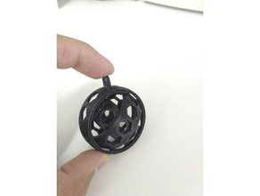 embedded rings keychain 3d printing 3d print model - Mito3D