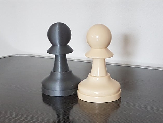 large chess pawn piece 3D print model - Mito3D