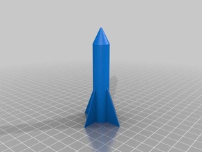 hava roket v2 sıkıştırılmış oyuncak & oyun aksesuarları özelleştirilmiş 3d print model - Mito3D