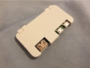 slim raspberry pi zero case electronics 3d print model - Mito3D