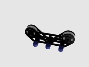 filament spool roller 608 bearing 3d printer accessories holder 3d print model - Mito3D