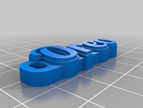 oreo Schlüsselanhänger kundengebundene 3d print model - Mito3D