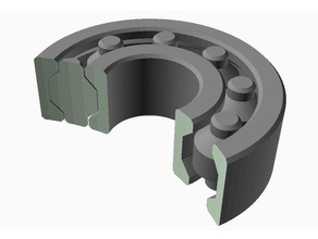 yet another customizable printable bearing replacement parts roller 3d print model - Mito3D