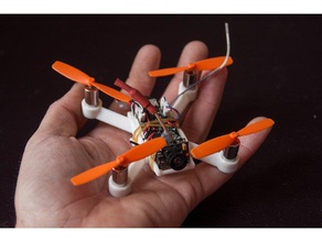 brushed 90mm micro fpv race drone spracing evo 8520 motors r c vehicles quad racer racing microquad quadcopter frame quadrocopter 3d print model - Mito3D