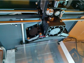 fan duct craftbot + 3d printer accessories craftbot+ plus ducts 3d print model - Mito3D