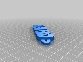 carter keychains customized 3d print model - Mito3D