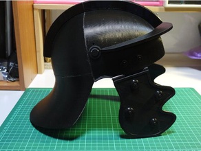 romanos capacete adereços 3d print model - Mito3D