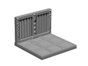 prison wall tile tilescape dungeon expansion toy & game accessories dnd tiles dungeons dragons modular pathfinder 3d print model - Mito3D