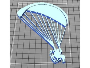 paramotor logo 3d printers paragliding powered 3d print model - Mito3D