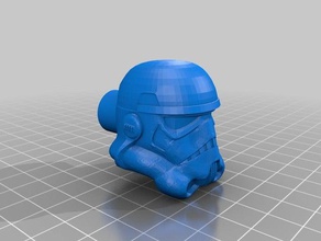 storm trooper helmet cabinet drawer knob decor 3d print model - Mito3D