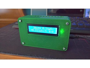 geiger sayacı veri kaydedici içerisinde sd case diy kit elektronik 3d print model - Mito3D