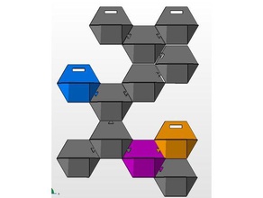 wall garden hex household art hanging planter hexagon 3d print model - Mito3D