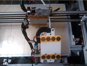 hypercube magnétique rapide de montage la tête d'impression x transport L'impression 3d portique changement x-transport 3d print model - Mito3D