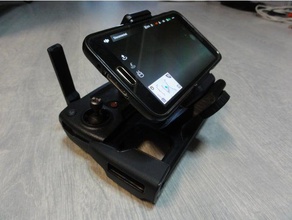 dji mavic pro phone tablet holder r c vehicles 3d print model - Mito3D
