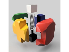 11 bulmaca küp beyin dişliler casse-t te oyun 3d print model - Mito3D
