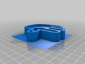 guanto-cuore cookie cutter cucina & sala da pranzo cuore guanto 3d print model - Mito3D