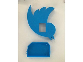Zwiebel twitter badge lernen amiedd fullstackcon omega tragbar 3d print model - Mito3D