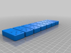 duplo doze domino conjunto brinquedos & games 3d print model - Mito3D