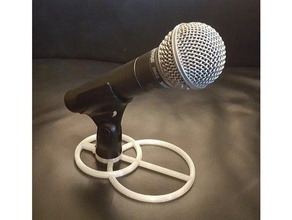 microphone stand v2 music holder mount 3d print model - Mito3D