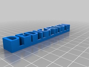 Widmung Skulpturen kundengebundene 3d print model - Mito3D