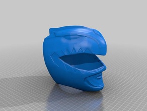 greenranger capacete adereços 3d print model - Mito3D