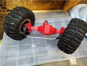 spider 9 inspiré tlt carter d'essieu r c véhicules essieu crawler ossumjeep rc tamiya de l'essieu 3d print model - Mito3D