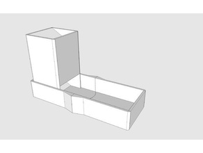 auch zerlegbar Würfel-Turm Würfel Brettspiel d20 rpg 3d print model - Mito3D