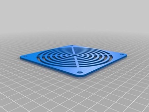 my customized fan grill customizer electronics 3d print model - Mito3D