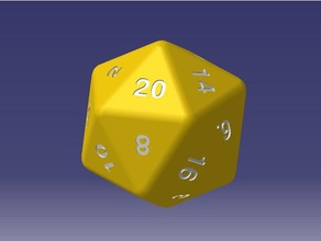 20-sided dice 3d print model - Mito3D