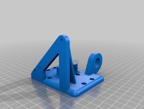 my customized anet a8 e3d v6 carriage bowden bl touch maybe 3d printer parts 3d print model - Mito3D
