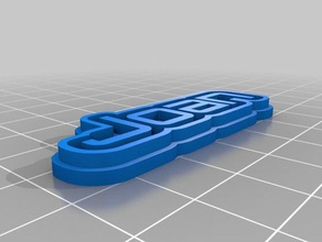 joan Schlüsselanhänger kundengebundene 3d print model - Mito3D