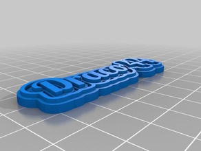 draco 44 keychains customized 3d print model - Mito3D
