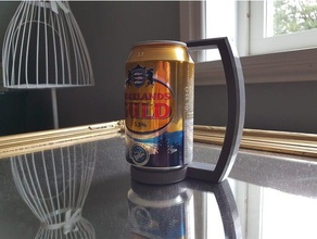 beer can handle household ber drinking 3d print model - Mito3D