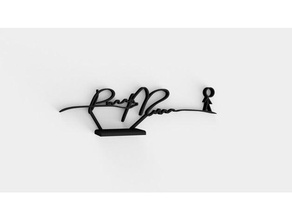 randall munroe signature stand office autograph signed xkcd 3d print model - Mito3D