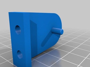 my customized blind hold down bracket retainer household 3d print model - Mito3D