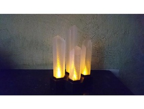luz de goa'uld energía cristal props goauld stargate sg-1 candelita 3d print model - Mito3D